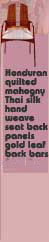 chair, silk seat