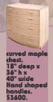 maple chest of drawers