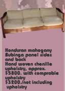 sofa, curved sides